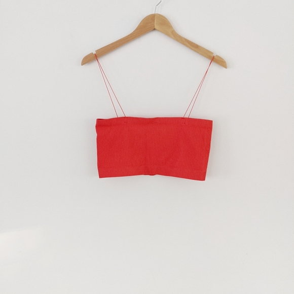 UO Out From Under Red Ribbed Bralette - Picture 4 of 4